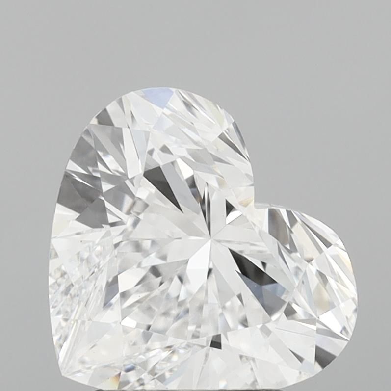 Lab-Grown Heart Diamond - 2.54 Carats, D Color, VS1 Clarity - Certified by IGI - Report Number: LG711530403