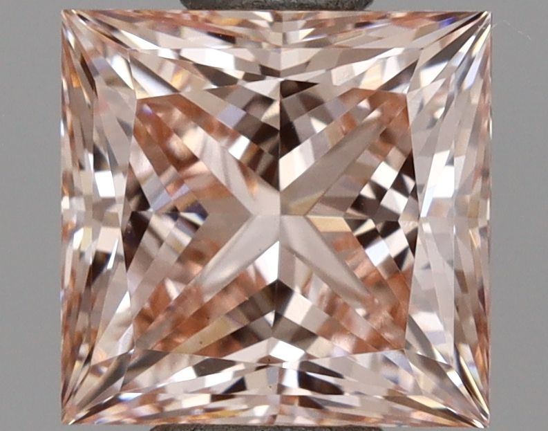 Lab-Grown Princess Diamond - 1.03 Carats, Fancy Intense Pink Color, VS1 Clarity - Certified by IGI - Report Number: LG687559784