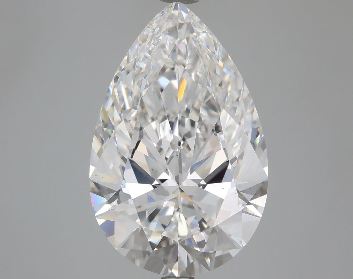 Lab-Grown Pear Diamond - 6.07 Carats, E Color, VS2 Clarity - Certified by IGI - Report Number: LG668458107