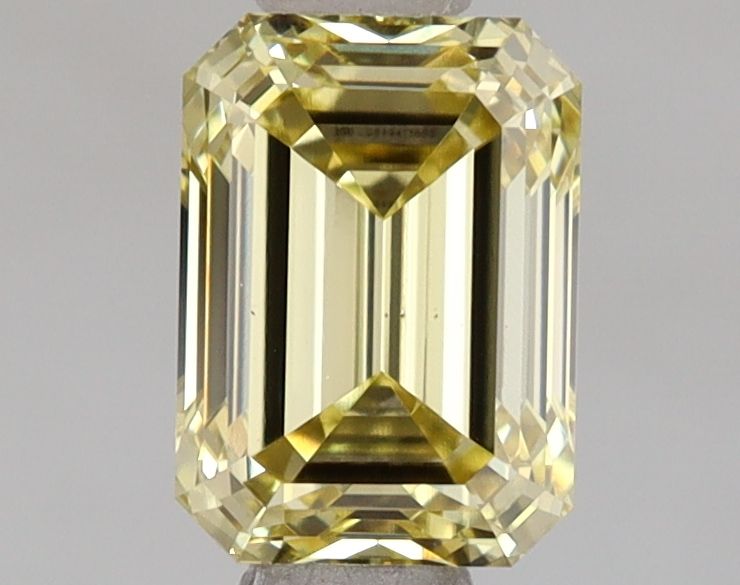 Lab-Grown Emerald Diamond - 1.01 Carats, Fancy Intense Yellow Color, VS1 Clarity - Certified by IGI - Report Number: LG649413883