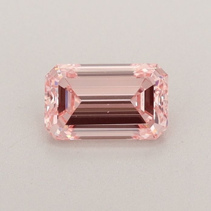 Lab-Grown Emerald Diamond - 0.41 Carats, Fancy Intense Pink Color, VS2 Clarity - Certified by IGI - Report Number: LG578338240
