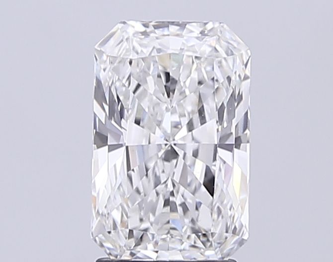 Lab-Grown Radiant Diamond - 2.55 Carats, F Color, VVS2 Clarity - Certified by IGI - Report Number: LG713505160