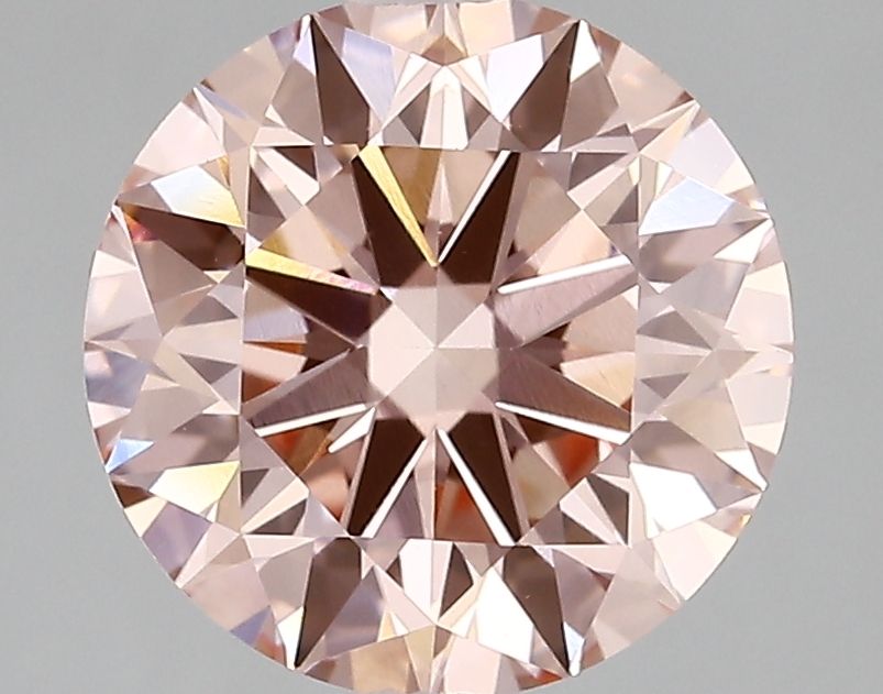 Lab-Grown Round Diamond - 3.04 Carats, Fancy Vivid Pink Color, VVS2 Clarity - Certified by IGI - Report Number: LG669450562
