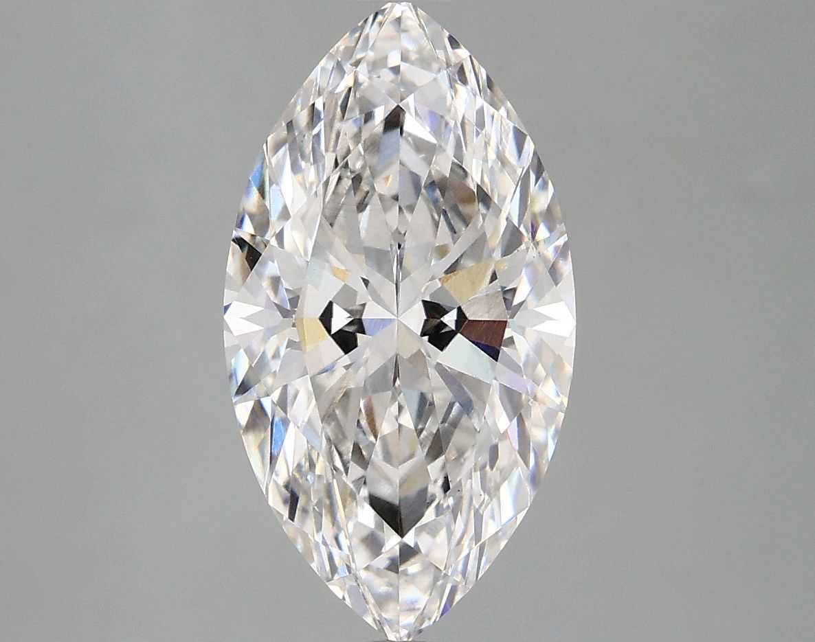 Lab-Grown Marquise Diamond - 3.05 Carats, F Color, VS2 Clarity - Certified by IGI - Report Number: LG671480292