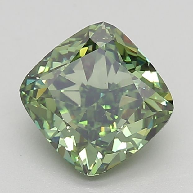 Lab-Grown Heart Diamond - 1.57 Carats, Fancy Vivid Yellow Color, SI1 Clarity - Certified by IGI - Report Number: LG655442127