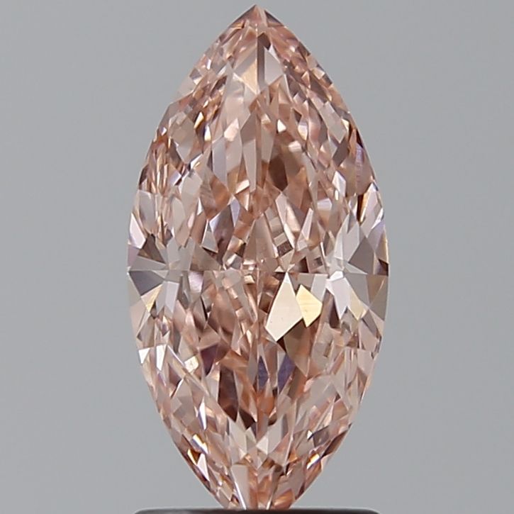 Lab-Grown Marquise Diamond - 1.77 Carats, Fancy Intense Pink Color, VVS2 Clarity - Certified by IGI - Report Number: LG638446799