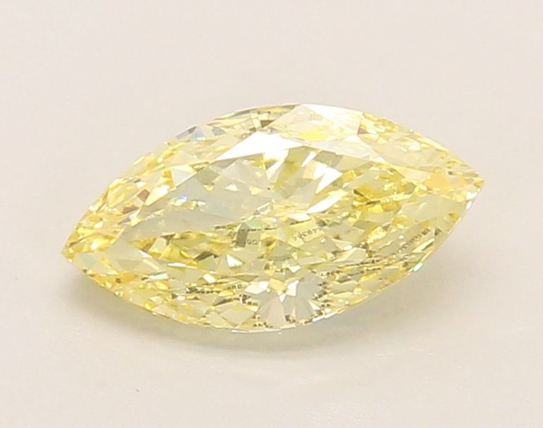 Lab-Grown Marquise Diamond - 1.03 Carats, Fancy Intense Yellow Color, VS1 Clarity - Certified by IGI - Report Number: LG653449364