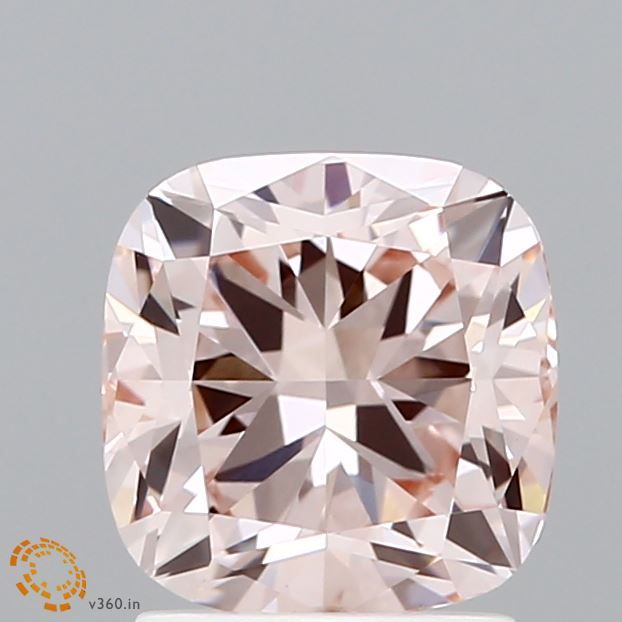 Lab-Grown Cushion Diamond - 1.98 Carats, Fancy Pink Color, VVS2 Clarity - Certified by IGI - Report Number: 632474369