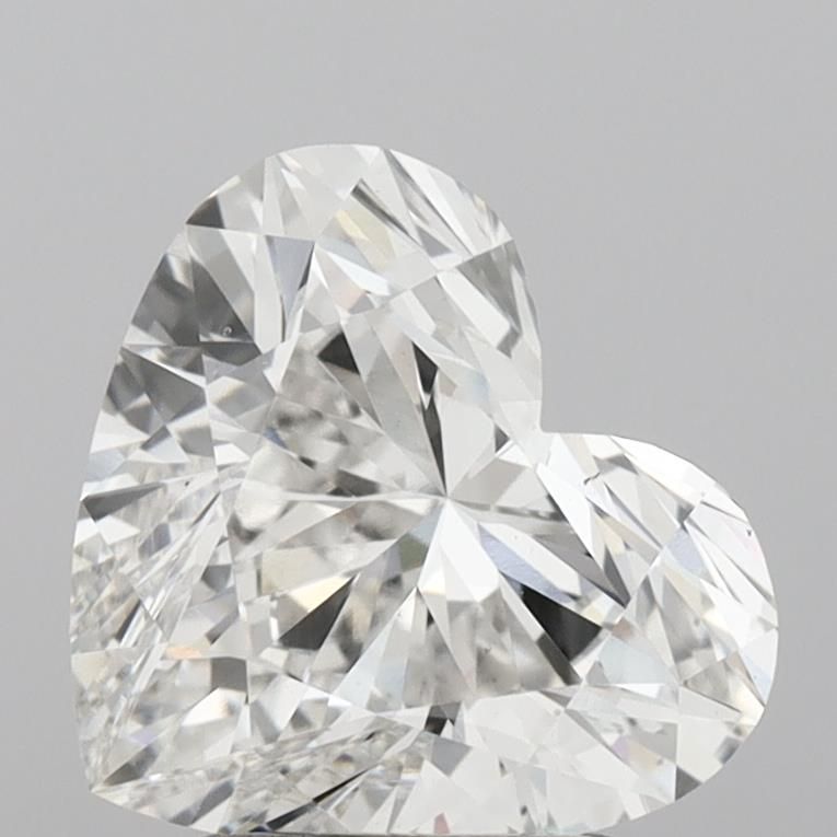 Lab-Grown Heart Diamond - 2.57 Carats, F Color, VS1 Clarity - Certified by IGI - Report Number: LG702534777