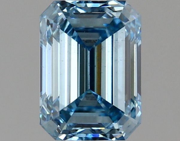 Lab-Grown Emerald Diamond - 1.17 Carats, Fancy Vivid Blue Color, VS1 Clarity - Certified by IGI - Report Number: LG636422580