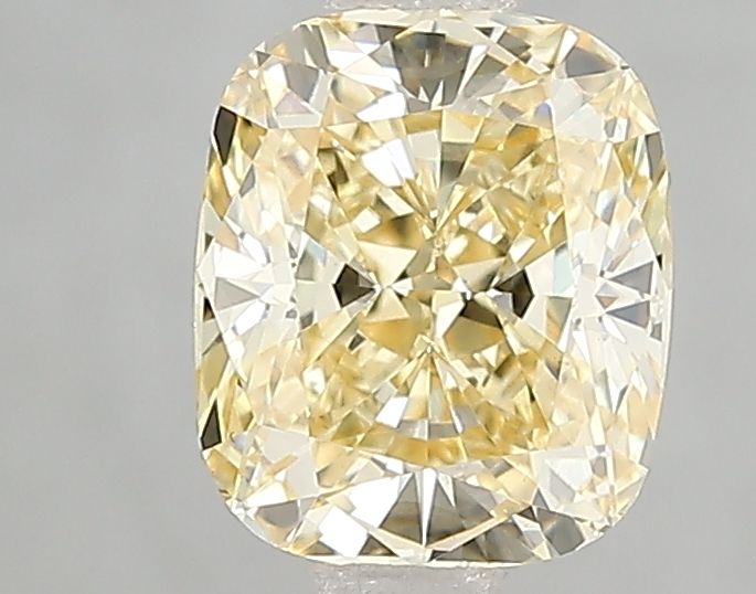 Lab-Grown Cushion Diamond - 1.56 Carats, Fancy Intense Yellow Color, VS1 Clarity - Certified by IGI - Report Number: LG674543911