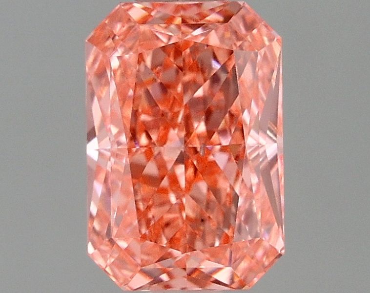 Lab-Grown Radiant Diamond - 1.01 Carats, Fancy Vivid Pink Color, VS2 Clarity - Certified by IGI - Report Number: LG667437834