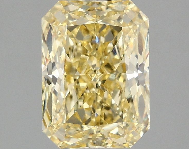 Lab-Grown Radiant Diamond - 2.08 Carats, Fancy Vivid Yellow Color, VVS2 Clarity - Certified by IGI - Report Number: LG671440412