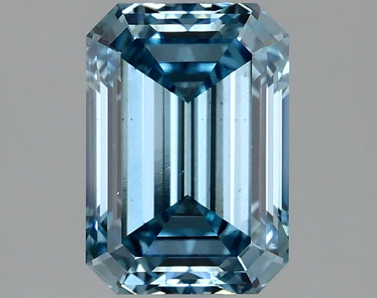 Lab-Grown Emerald Diamond - 2.0 Carats, Fancy Vivid Blue Color, VS2 Clarity - Certified by IGI - Report Number: LG635469974
