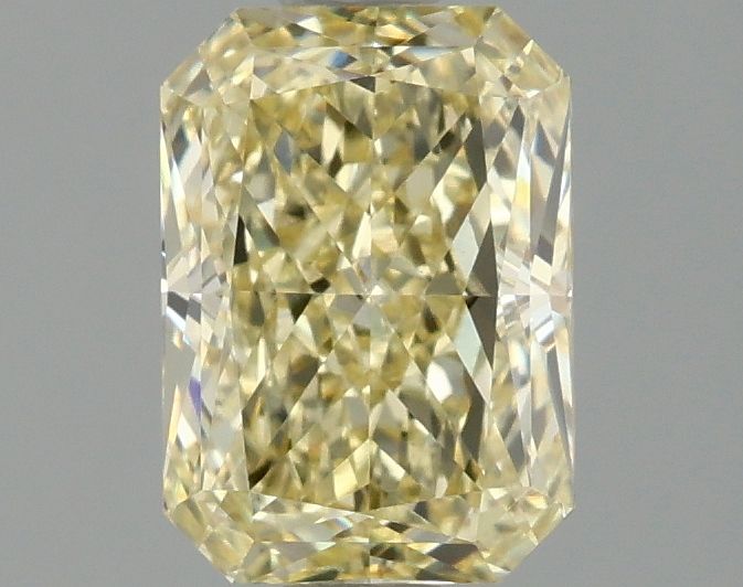 Lab-Grown Radiant Diamond - 1.55 Carats, Fancy Intense Yellow Color, VVS2 Clarity - Certified by IGI - Report Number: LG671489044