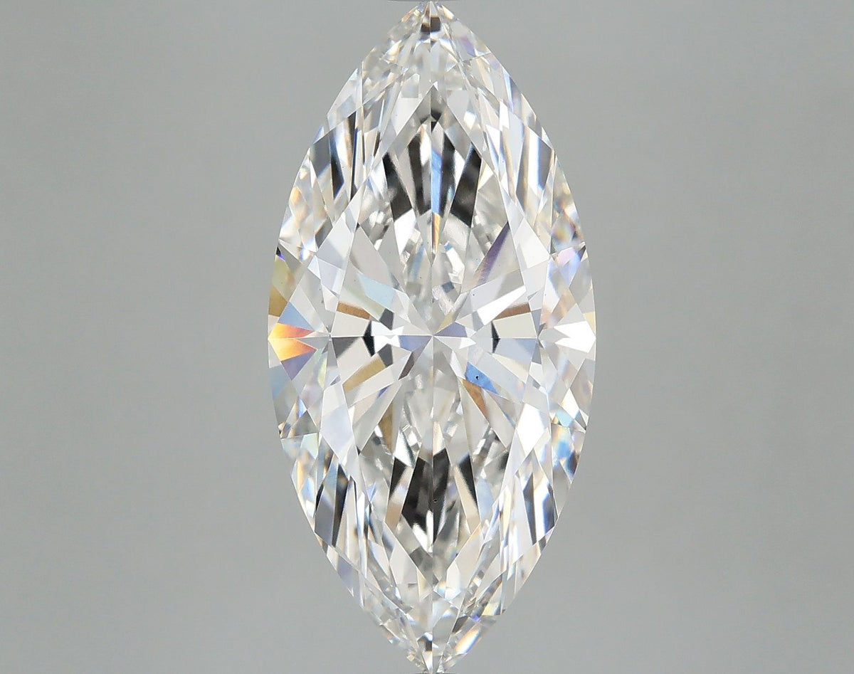 Lab-Grown Marquise Diamond - 5.09 Carats, F Color, VS1 Clarity - Certified by IGI - Report Number: LG681598635