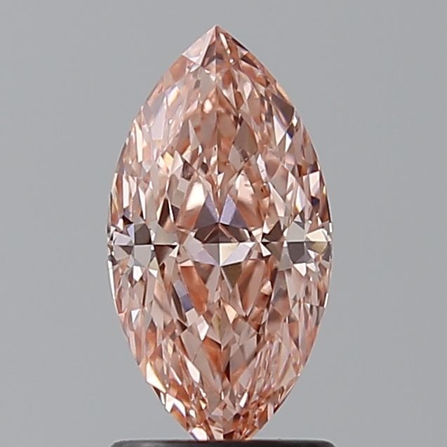 Lab-Grown Marquise Diamond - 1.51 Carats, Fancy Vivid Pink Color, VS2 Clarity - Certified by IGI - Report Number: LG638446790
