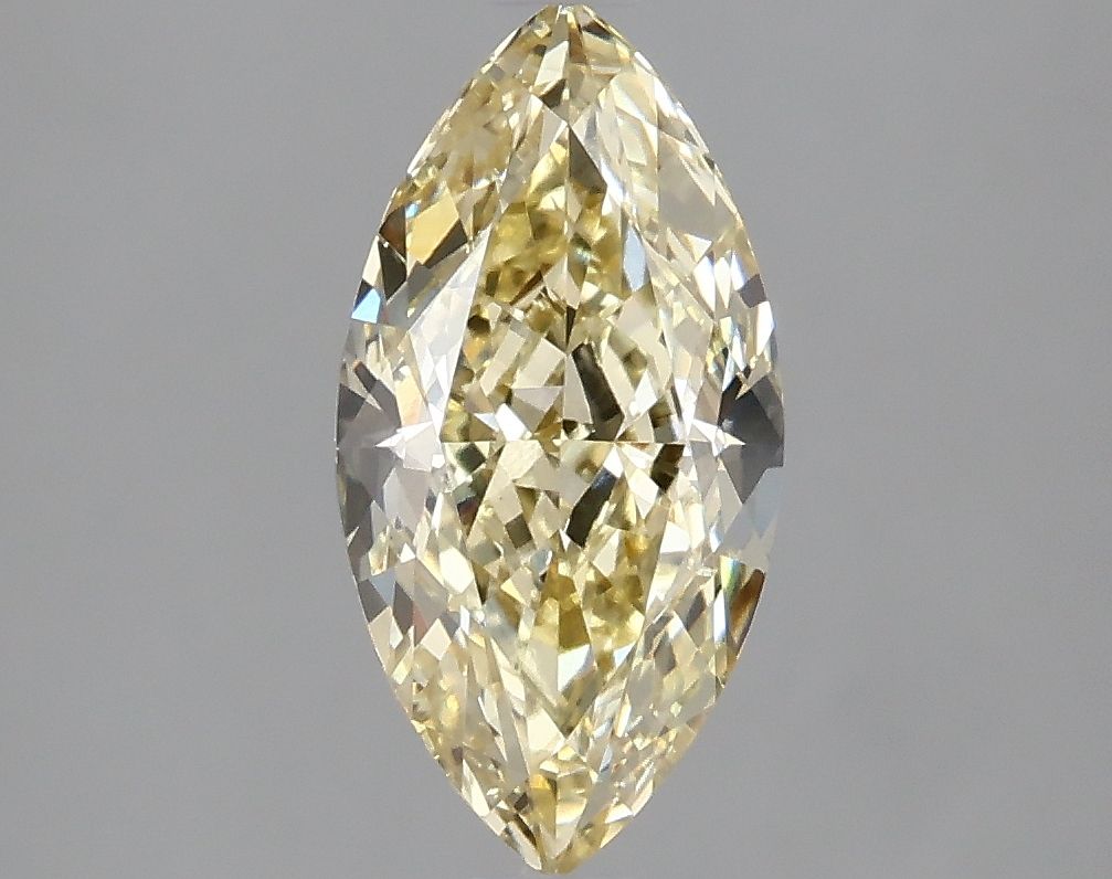 Lab-Grown Marquise Diamond - 1.95 Carats, Fancy Intense Yellow Color, VS2 Clarity - Certified by IGI - Report Number: LG634488589