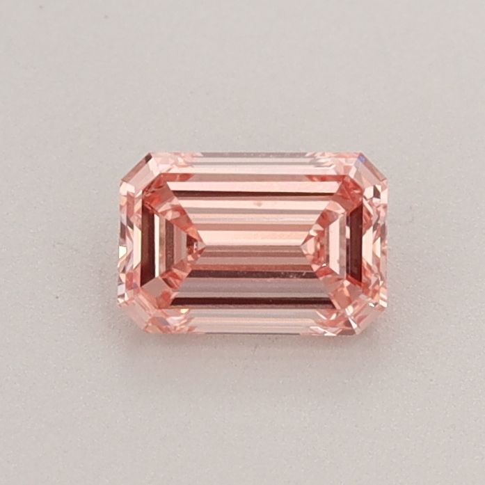 Lab-Grown Emerald Diamond - 0.52 Carats, Fancy Intense Pink Color, VS1 Clarity - Certified by IGI - Report Number: LG604300747