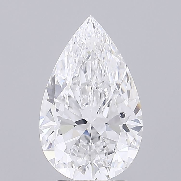 Lab-Grown Pear Diamond - 3.06 Carats, E Color, VVS2 Clarity - Certified by IGI - Report Number: LG685546084
