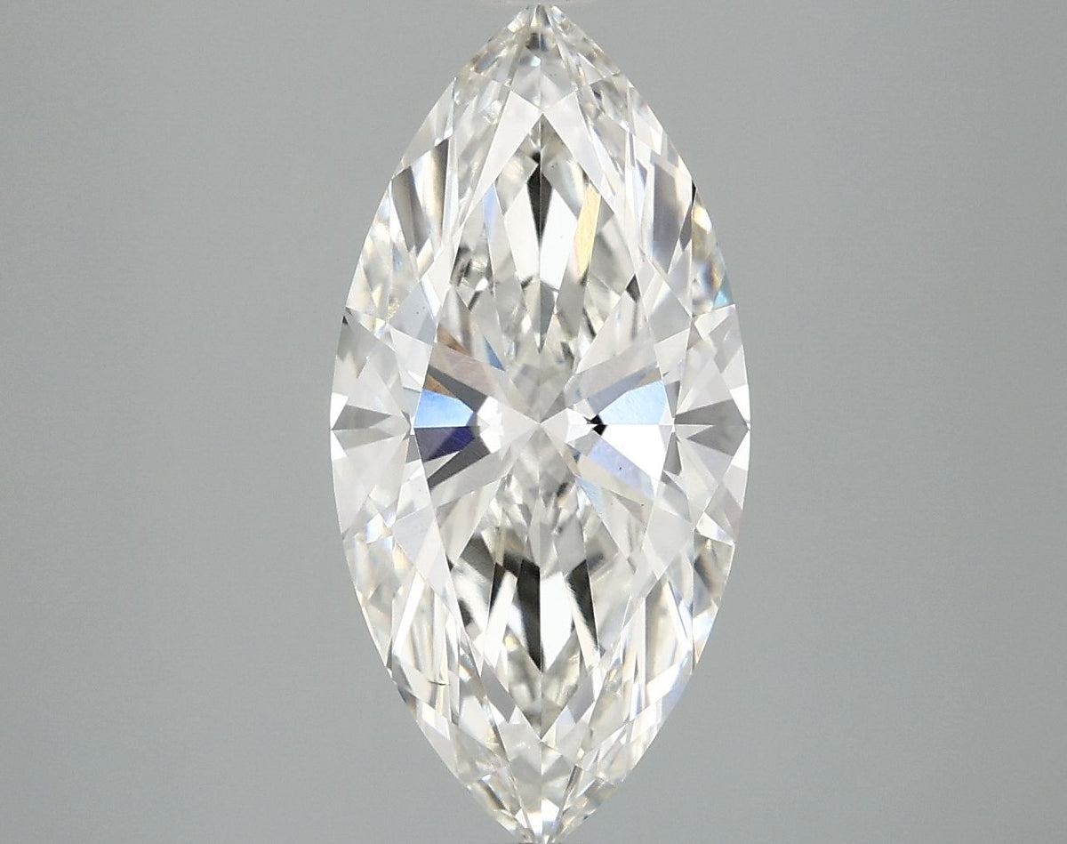 Lab-Grown Marquise Diamond - 2.98 Carats, F Color, VS1 Clarity - Certified by IGI - Report Number: LG702536885