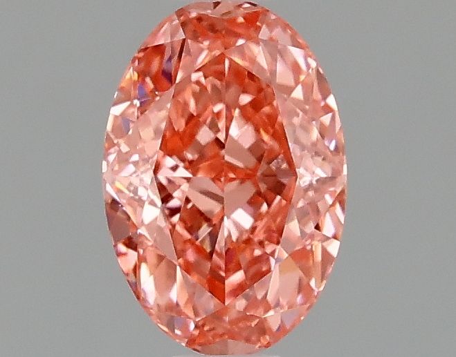 Lab-Grown Oval Diamond - 1.09 Carats, Fancy Vivid Pink Color, VVS2 Clarity - Certified by IGI - Report Number: LG677579235