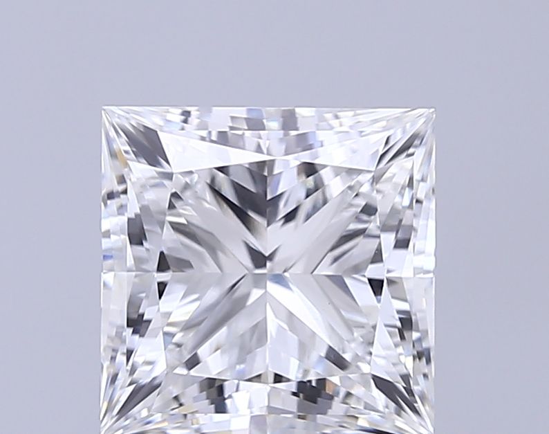 Lab-Grown Princess Diamond - 4.0 Carats, F Color, VVS2 Clarity - Certified by IGI - Report Number: LG687558476