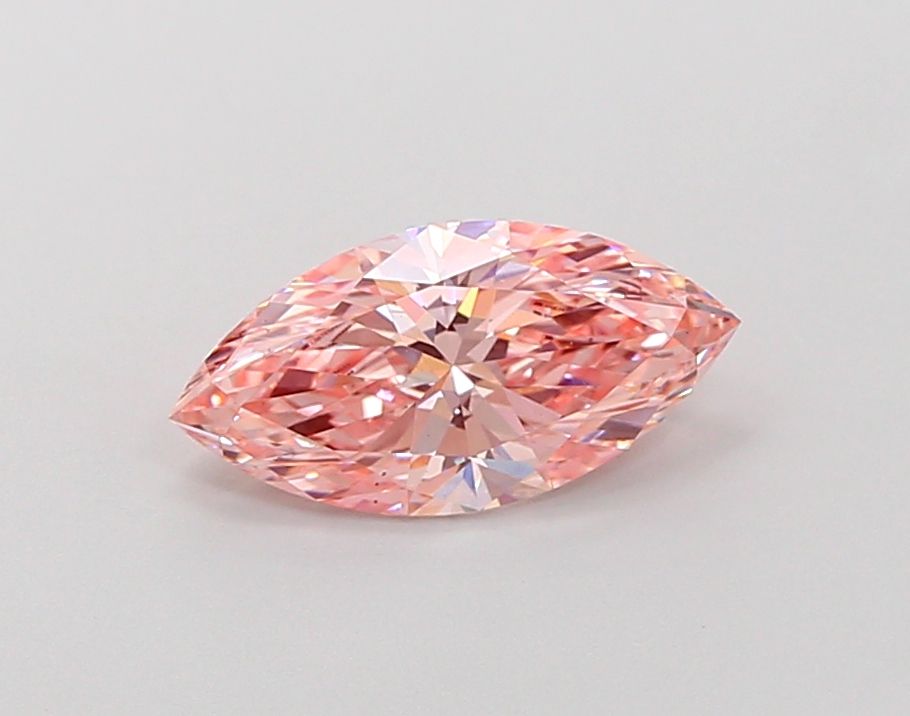 Lab-Grown Marquise Diamond - 1.15 Carats, Fancy Vivid Pink Color, VS1 Clarity - Certified by IGI - Report Number: LG674509555