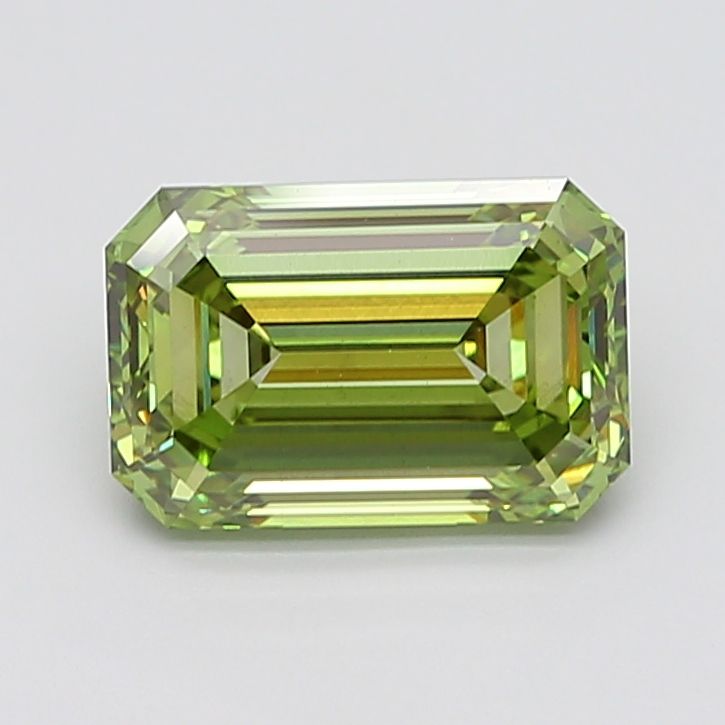 Lab-Grown Emerald Diamond - 4.71 Carats, Fancy Vivid Green Color, VS2 Clarity - Certified by IGI - Report Number: LG668406730