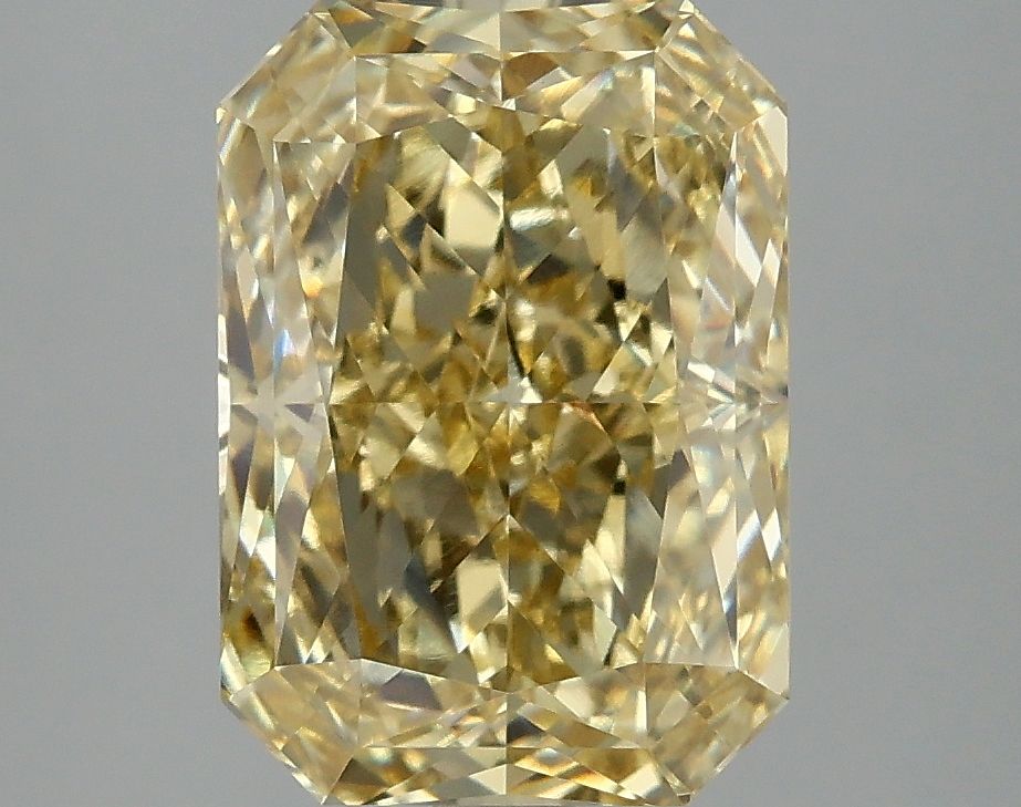 Lab-Grown Radiant Diamond - 4.09 Carats, Fancy Vivid Yellow Color, VVS2 Clarity - Certified by IGI - Report Number: LG678509157