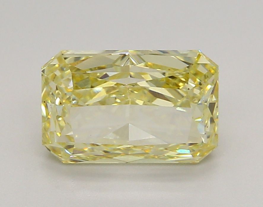Lab-Grown Radiant Diamond - 2.57 Carats, Fancy Intense Yellow Color, VVS2 Clarity - Certified by IGI - Report Number: LG667435483