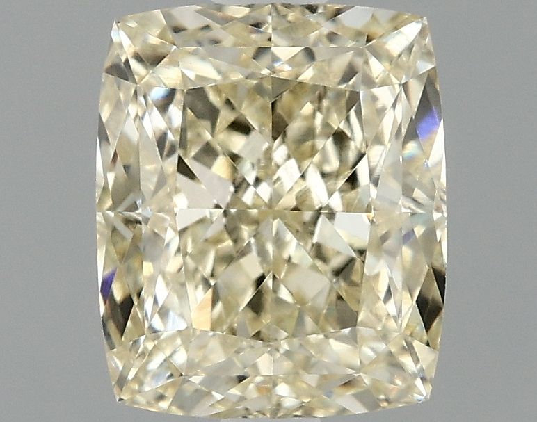 Lab-Grown Cushion Diamond - 1.51 Carats, Fancy Yellow Color, VVS2 Clarity - Certified by IGI - Report Number: LG690506539