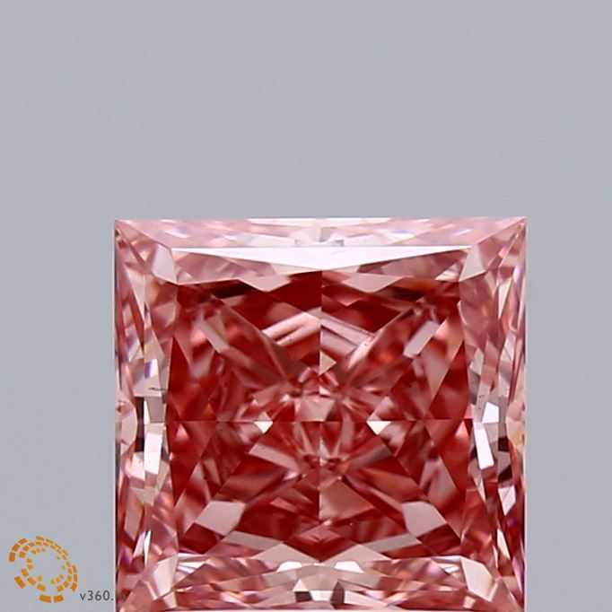 Lab-Grown Round Diamond - 0.37 Carats, Fancy Vivid Blue Color, VVS1 Clarity - Certified by IGI - Report Number: LG658493826
