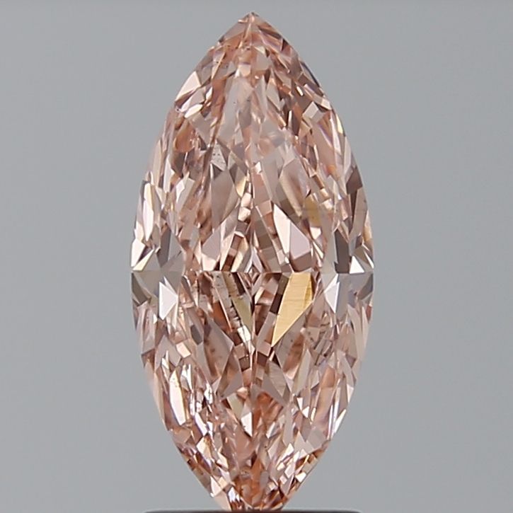 Lab-Grown Marquise Diamond - 1.99 Carats, Fancy Vivid Pink Color, VS2 Clarity - Certified by IGI - Report Number: LG635490539