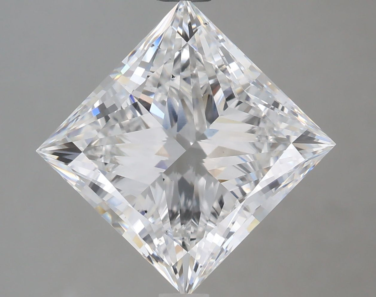 Lab-Grown Princess Diamond - 4.0 Carats, E Color, VS2 Clarity - Certified by IGI - Report Number: LG656477545
