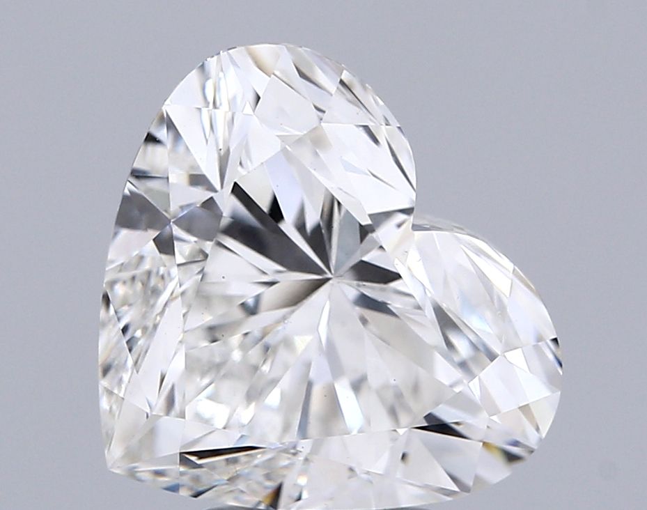 Lab-Grown Heart Diamond - 5.01 Carats, F Color, VS2 Clarity - Certified by IGI - Report Number: LG655457222