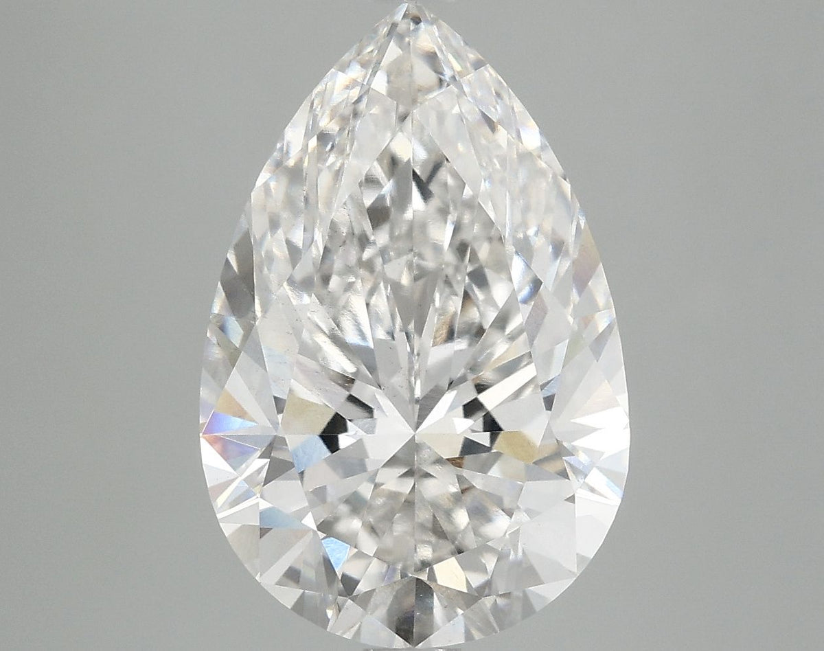 Lab-Grown Pear Diamond - 5.08 Carats, F Color, VS2 Clarity - Certified by IGI - Report Number: LG687562909