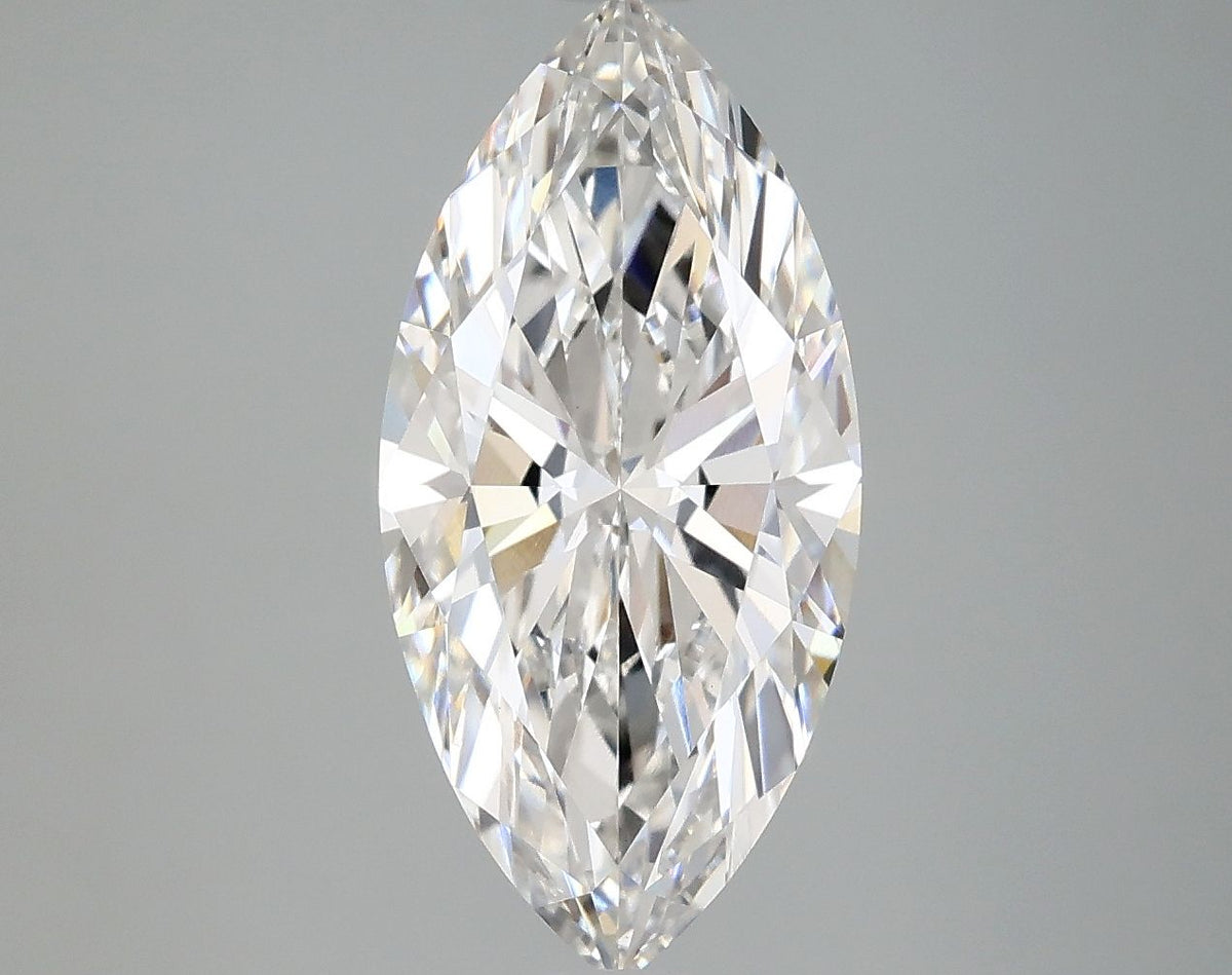 Lab-Grown Marquise Diamond - 2.99 Carats, F Color, VVS2 Clarity - Certified by IGI - Report Number: LG669433325