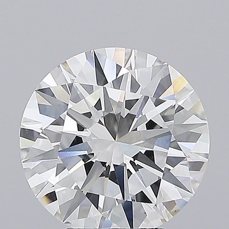 Lab-Grown Round Diamond - 5.01 Carats, F Color, VS1 Clarity - Certified by IGI - Report Number: LG698573175