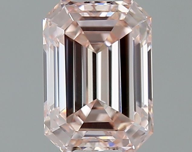 Lab-Grown Emerald Diamond - 0.52 Carats, Fancy Pink Color, VS2 Clarity - Certified by IGI - Report Number: LG641414355