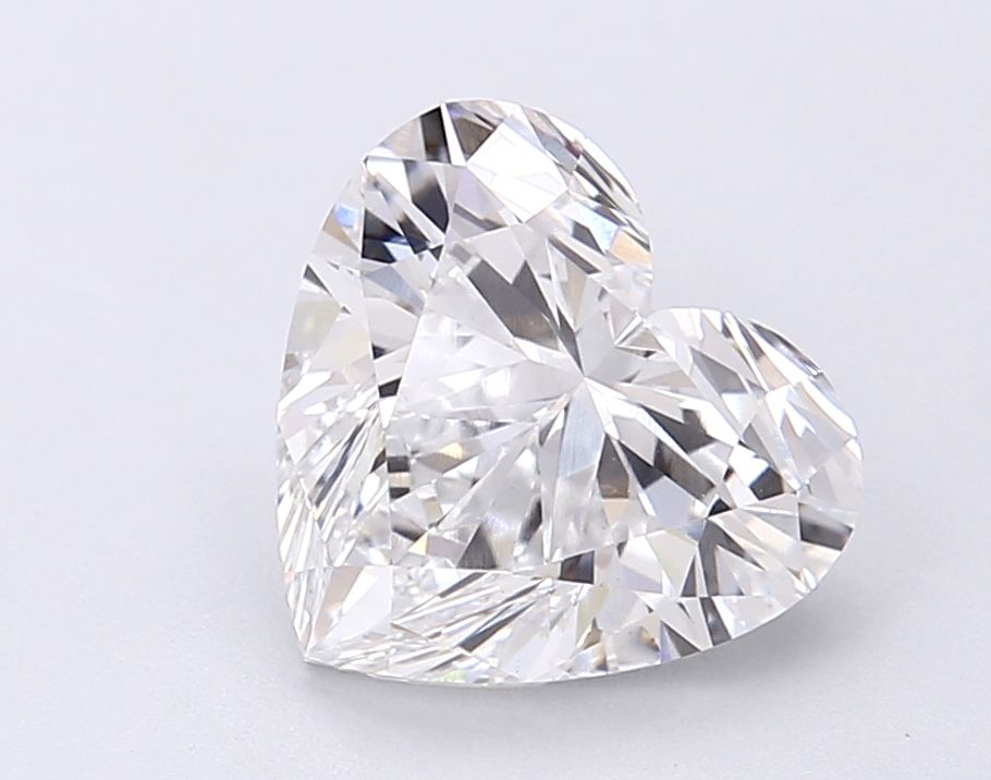 Lab-Grown Heart Diamond - 3.05 Carats, E Color, VVS2 Clarity - Certified by IGI - Report Number: LG694589610