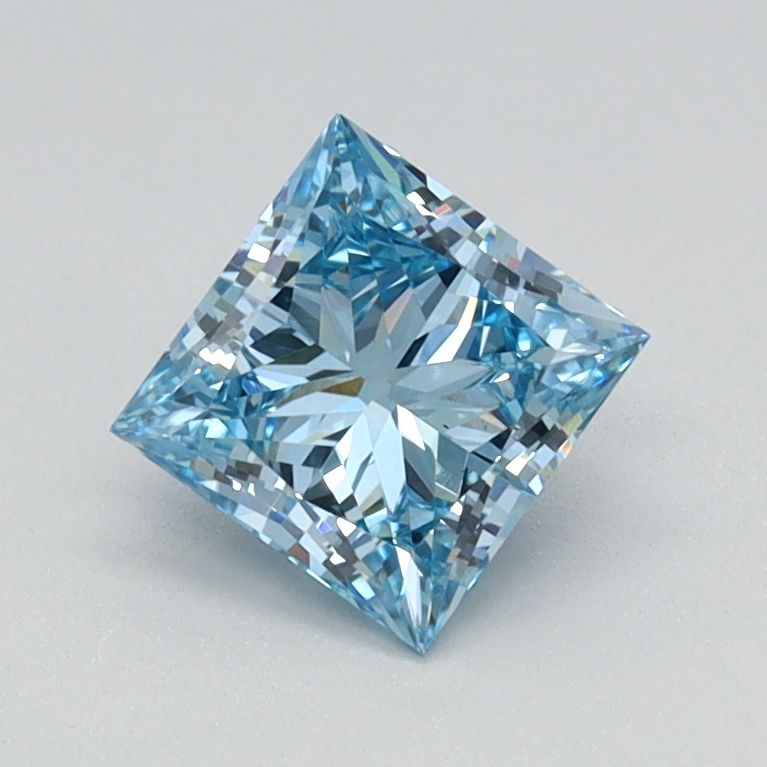 Lab-Grown Marquise Diamond - 0.71 Carats, Fancy Vivid Blue Color, VS2 Clarity - Certified by IGI - Report Number: LG626424677