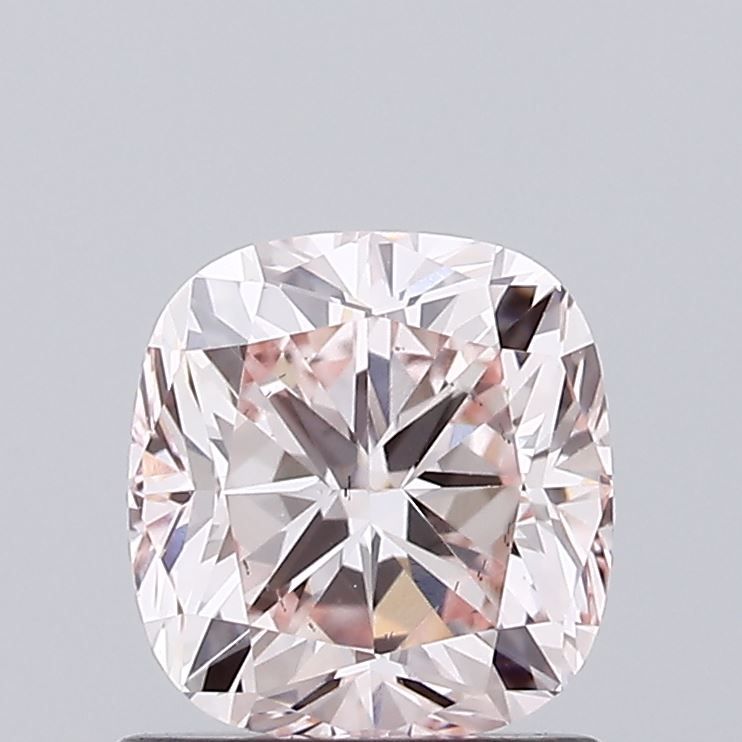 Lab-Grown Cushion Diamond - 1.07 Carats, Fancy Pink Color, VS2 Clarity - Certified by IGI - Report Number: LG649453596