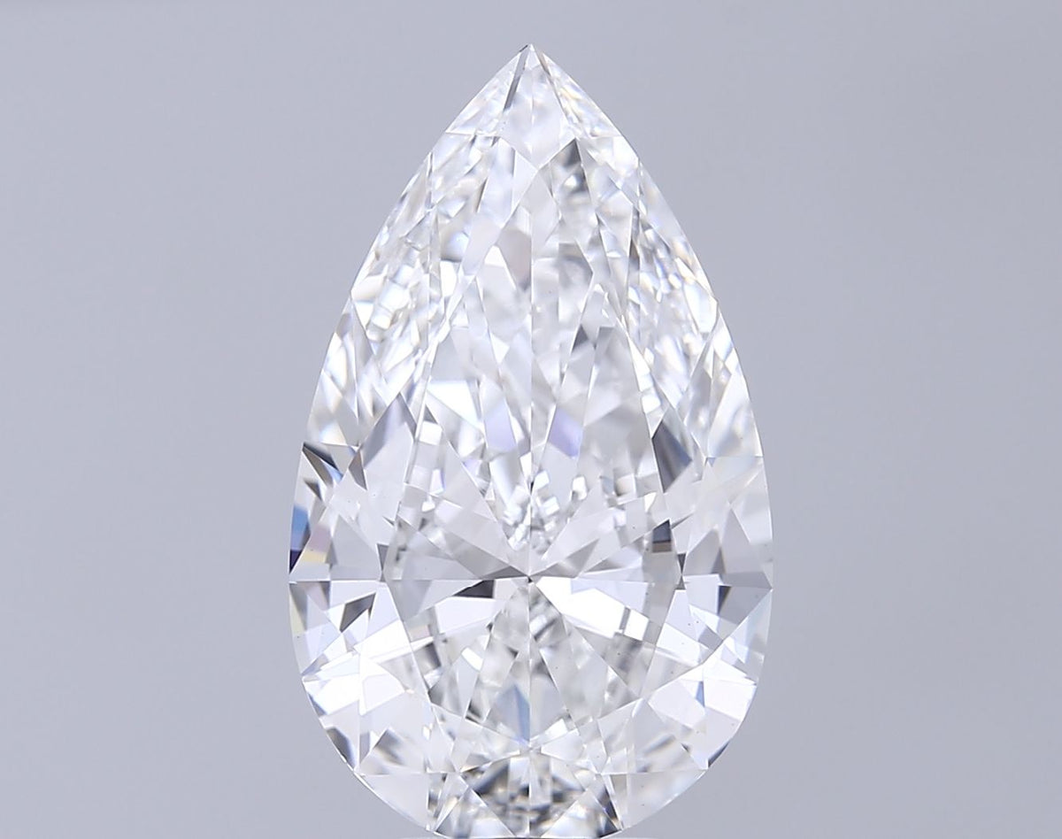 Lab-Grown Pear Diamond - 7.03 Carats, F Color, VS1 Clarity - Certified by IGI - Report Number: LG683581920