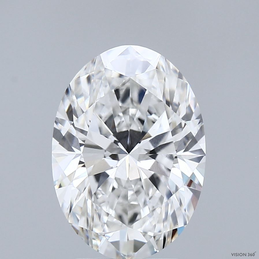 Lab-Grown Oval Diamond - 3.51 Carats, F Color, VVS2 Clarity - Certified by IGI - Report Number: LG696577527