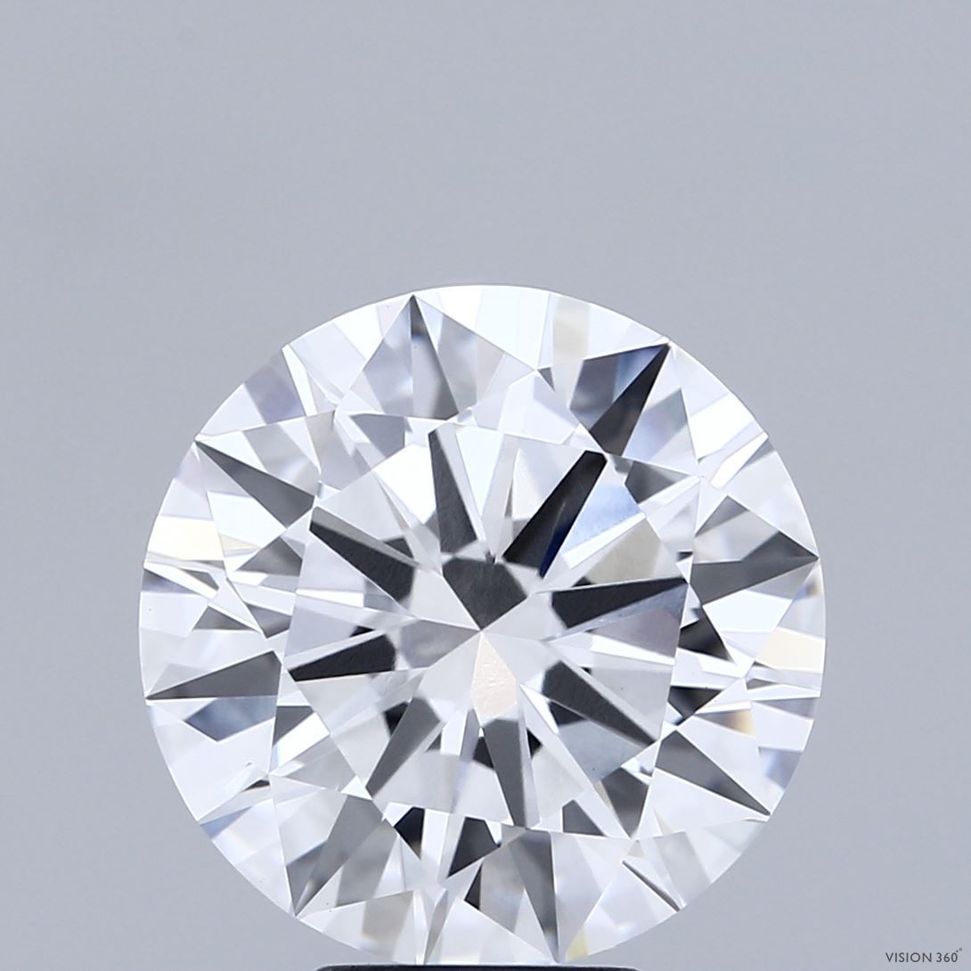 Lab-Grown Round Diamond - 6.0 Carats, E Color, VVS2 Clarity - Certified by IGI - Report Number: LG681572007