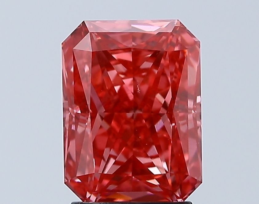 Lab-Grown Radiant Diamond - 2.56 Carats, Fancy Vivid Pink Color, VS1 Clarity - Certified by IGI - Report Number: LG638434487