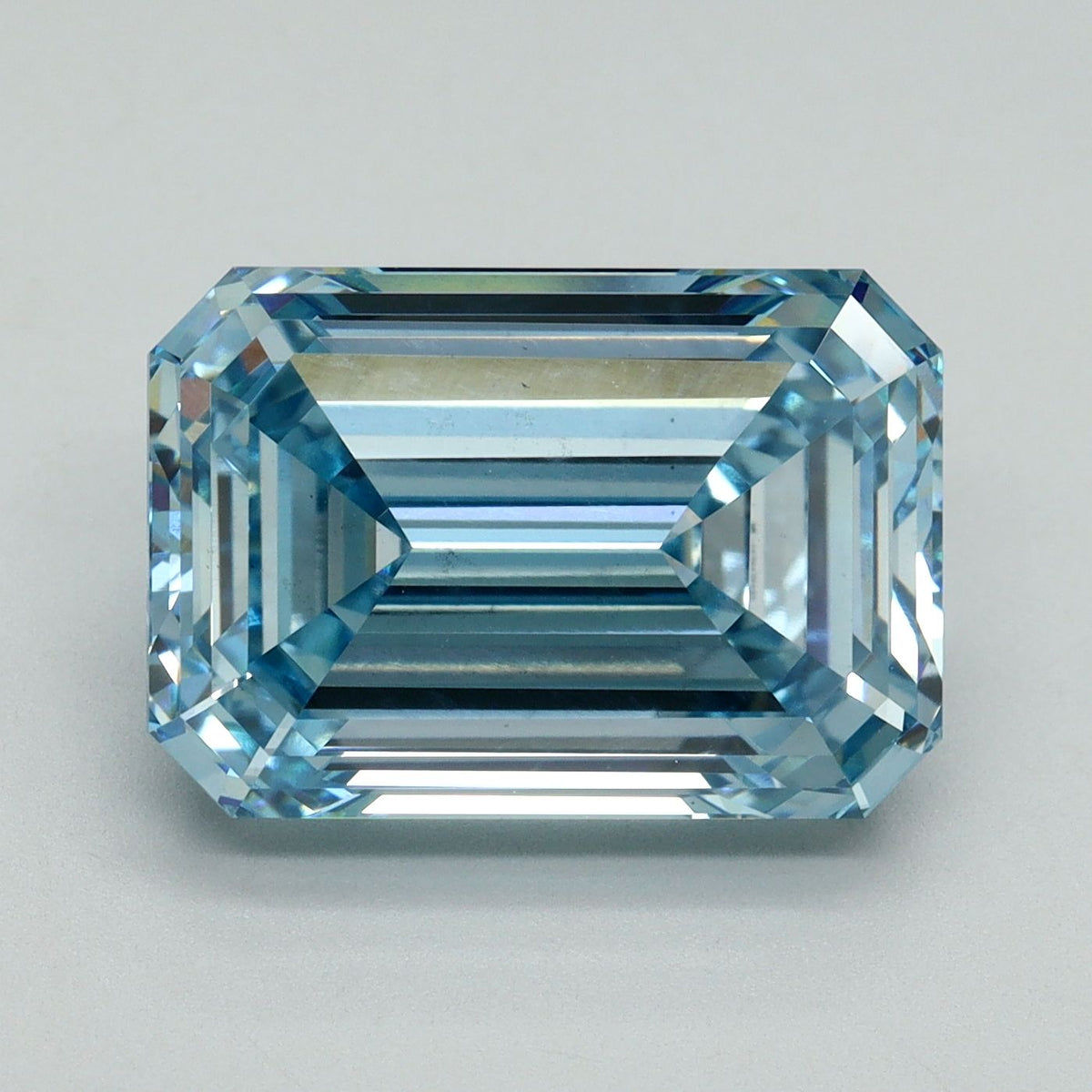 Lab-Grown Emerald Diamond - 7.86 Carats, Fancy Intense Blue Color, VS1 Clarity - Certified by IGI - Report Number: LG636438494