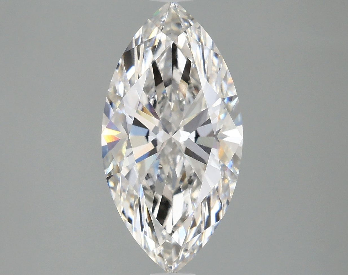Lab-Grown Marquise Diamond - 2.96 Carats, F Color, VVS2 Clarity - Certified by IGI - Report Number: LG662448668