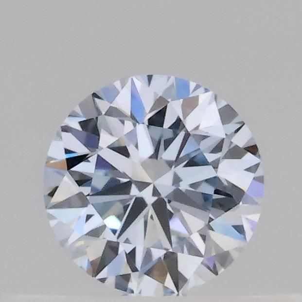 Lab-Grown Round Diamond - 0.31 Carats, Fancy Blue Color, VS1 Clarity - Certified by IGI - Report Number: LG689573681